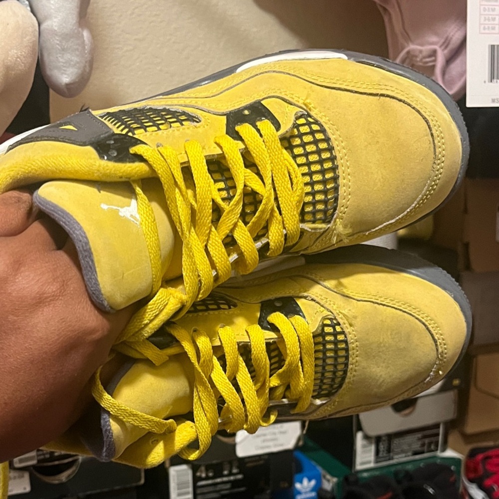 Jordan Kids Yellow Athletic Sneakers